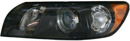 Left head lamp complete unit, black version, Volvo S40 and V50 (2004-2007) Head lamps