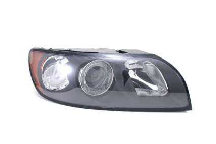 Right head lamp complete unit, grey version, Volvo S40 and V50 (2004-2007) Head lamps