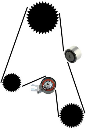 Timing belt repair kit Volvo S/V60, S/V70, S/V80, XC60, XC70, XC90, C30 and V50 Engine