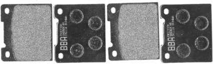 Brake pads rear Volvo 140/160/240 and 260 Brake pads rear